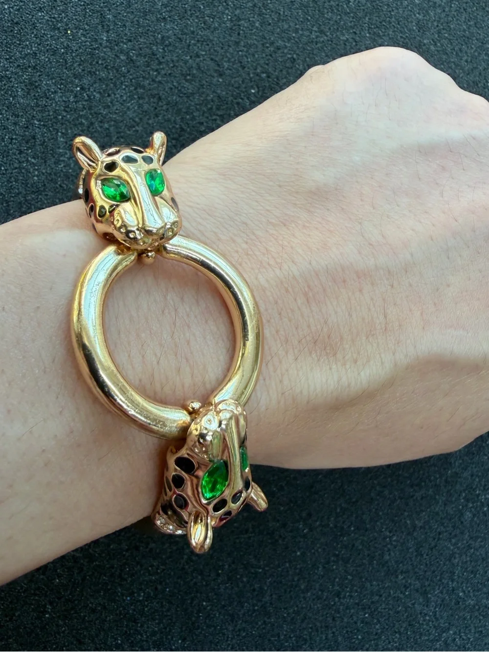 Double Headed Jaguar Head Bracelet
